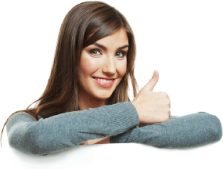 women giving thumbs up